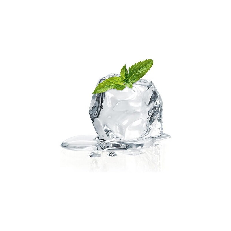 EUROGRAPHICS Eurographics Glasbild Mint Ice Cube 20/20cm weiß