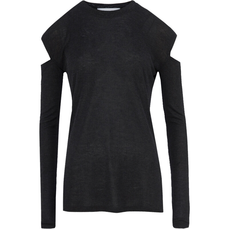 Iro Longsleeve mit Cut-outs in Anthrazit