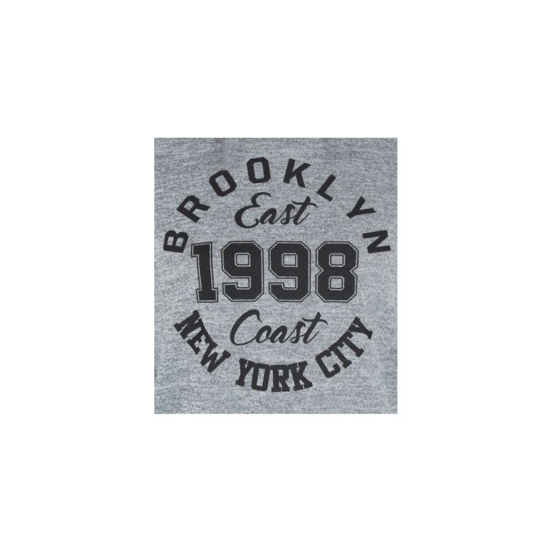 New Look Teenager – Grauer Kapuzenpullover mit „Brooklyn 1998 NYC“-Aufschrift