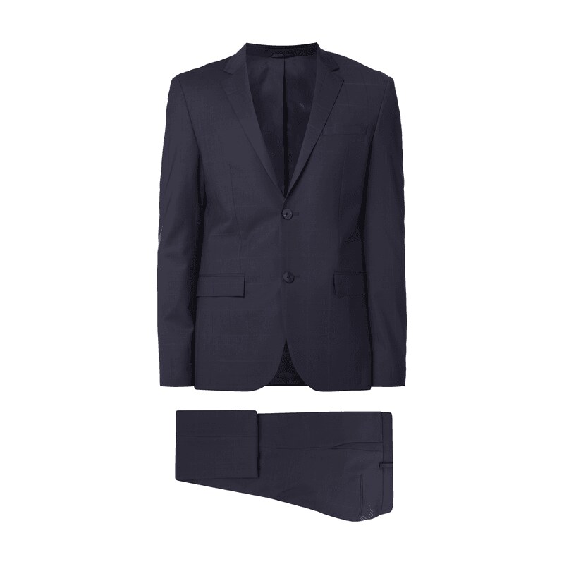 Calvin Klein Fitted Anzug mit 2-Knopf-Sakko