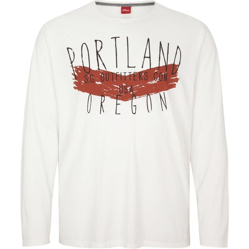 S.Oliver RED LABEL Longsleeve mit Schriftprint