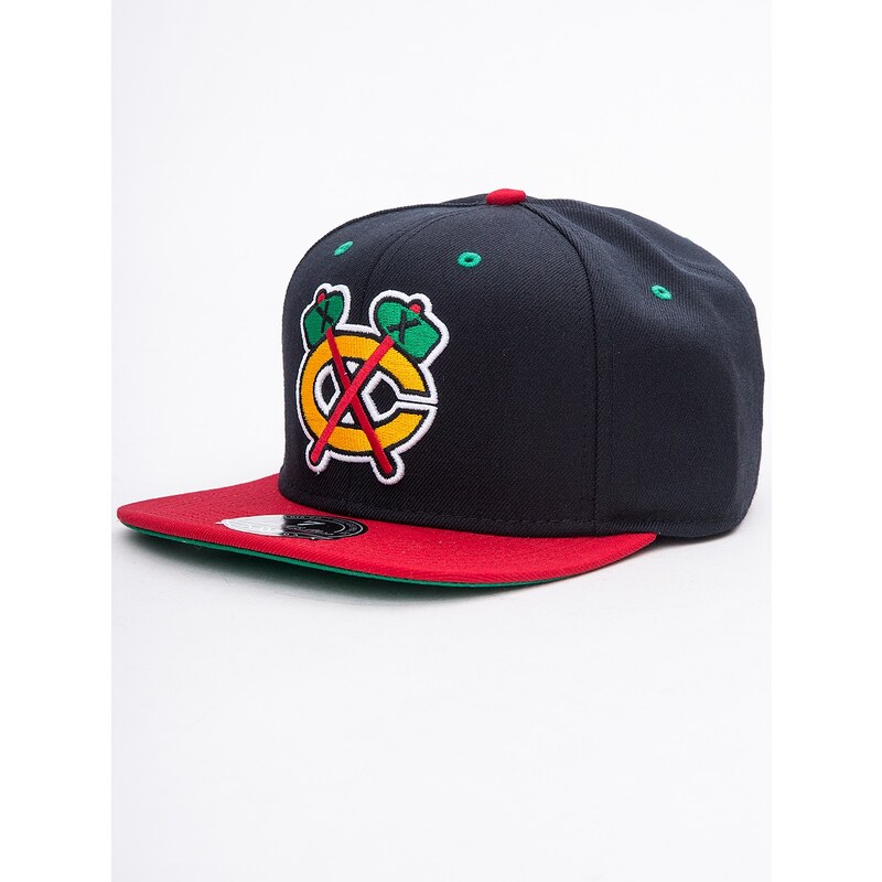 Mitchell & Ness Chicago Blackhawks NHL 2 Tone High Crown Fitted Black