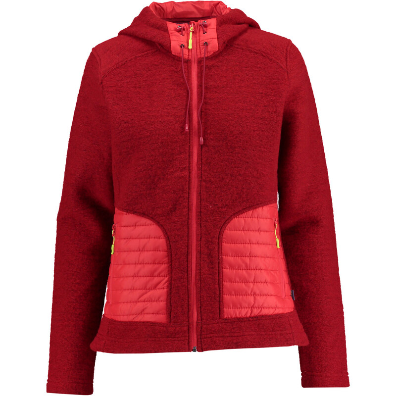 meru: Damen Fleecejacke Kaunas Jacket, rot, verfügbar in Größe 44,40,46