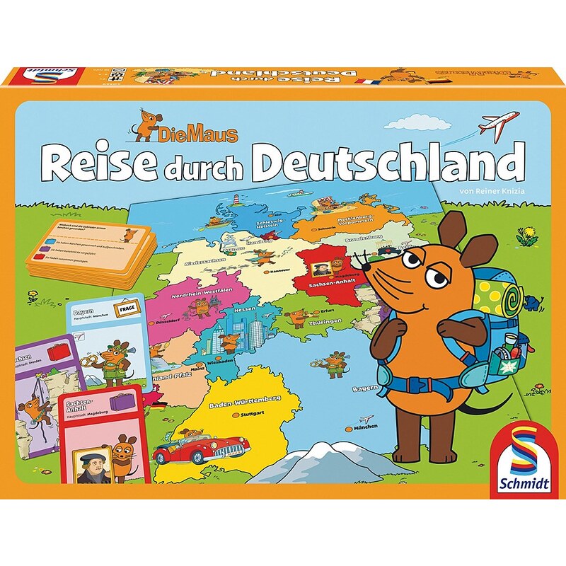 Schmidt Spiele Quizspiel , »Die Maus, Reise durch Deutschland«