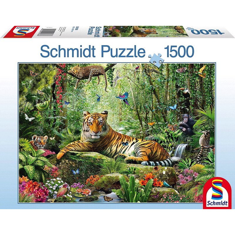 Schmidt Spiele Puzzle mit 1500 Teilen, »Tiger Dschungel«