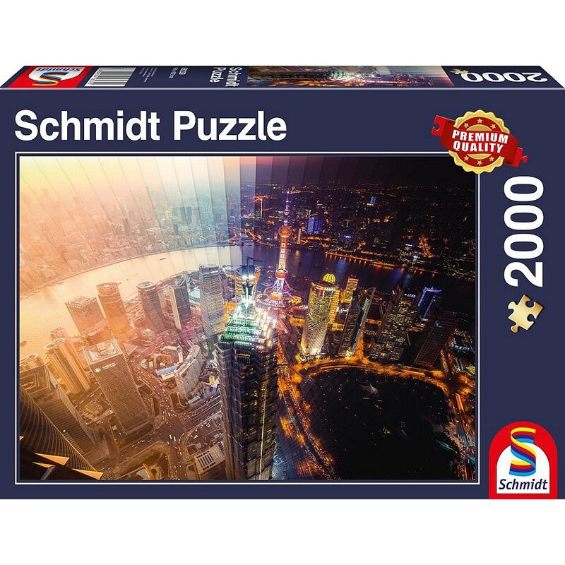 Schmidt Spiele Puzzle mit 2000 Teilen, »Tag und Nacht Zeitscheibe«