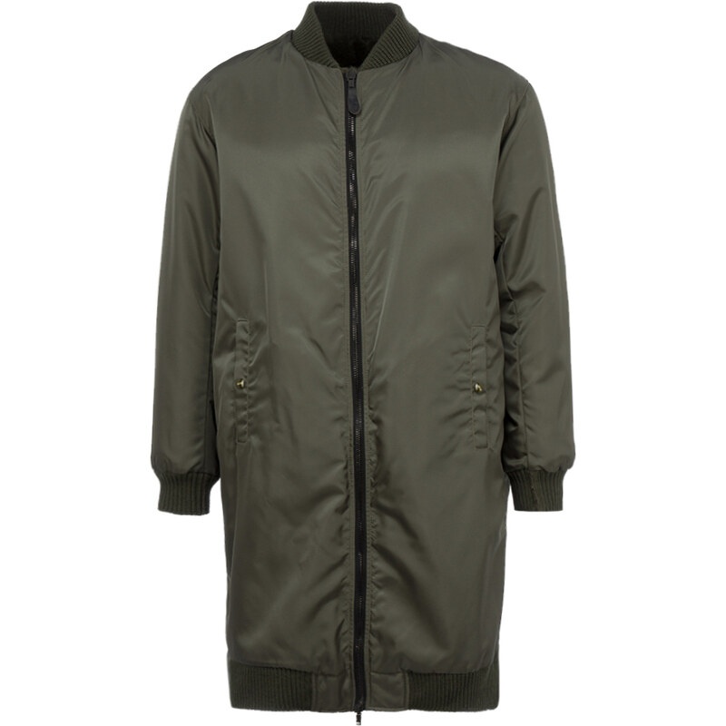 AS65 by Alessandro Squarzi Long-Bomber mit Echtfell Olive