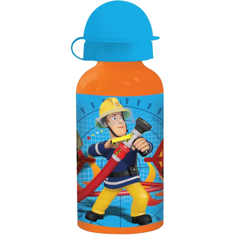 Feuerwehrmann Sam Alu-Trinkflasche blau in Größe UNI für Jungen