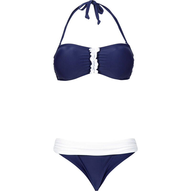 bpc bonprix collection Bandeau Bikini (2-tlg. Set) in blau für Damen von bonprix