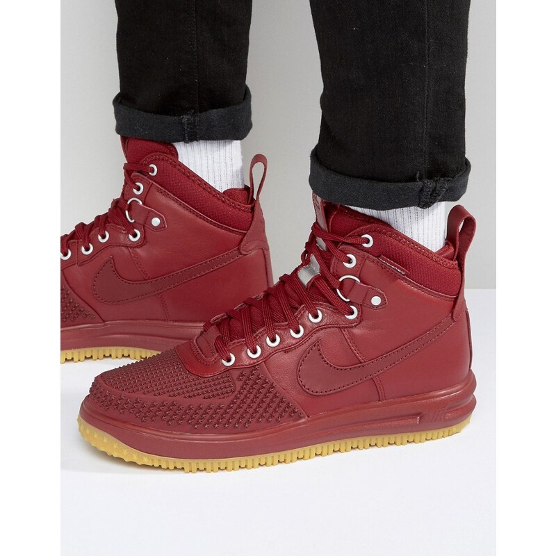 Nike - Lunar Force 1 Duckboot - Rote Sneaker, 805899-600 - Rot