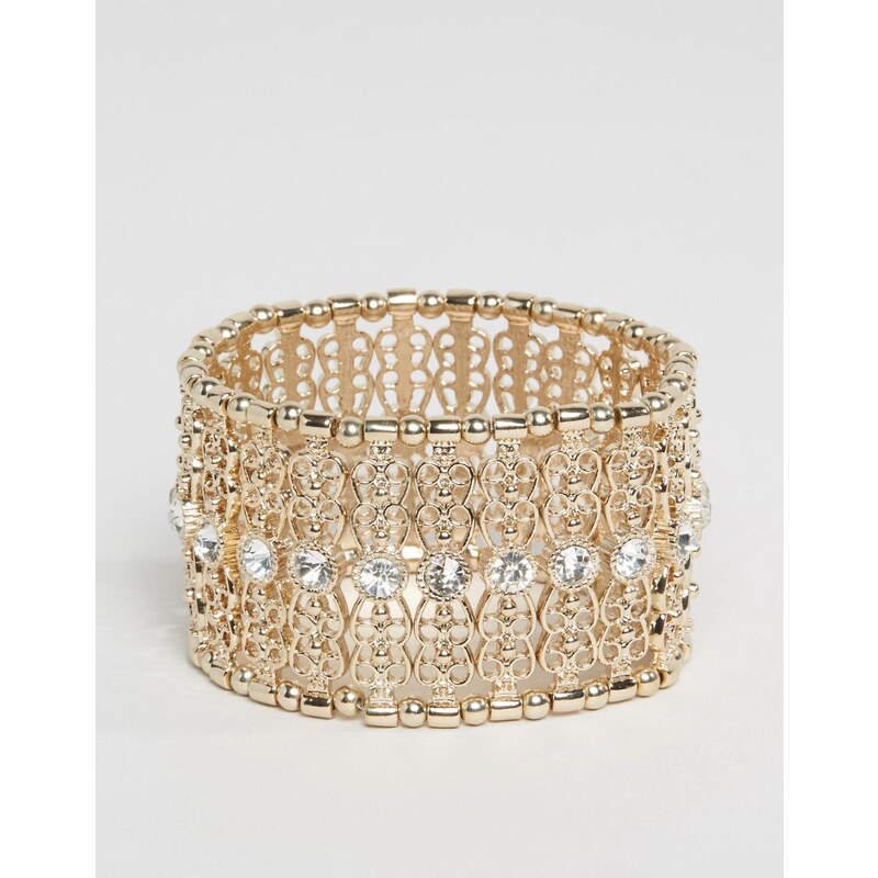 Oasis - Filigranes Stretch-Armband - Gold