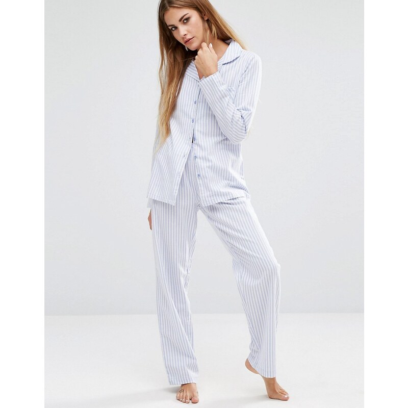 Boux Avenue - Gestreifter Pyjama im Geschenkset - Blau