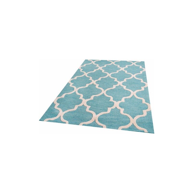 Teppich Parwis Miami handgetuftet PARWIS blau 1 (B/L: 60x90 cm),3 (B/L: 100x150 cm),4 (B/L: 160x230 cm),6 (B/L: 200x290 cm)