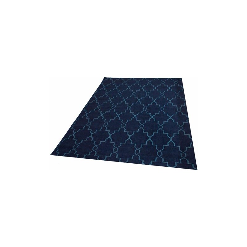 Teppich Parwis Piper Flachgewebe PARWIS blau 1 (B/L: 60x90 cm),3 (B/L: 100x150 cm),4 (B/L: 160x230 cm),6 (B/L: 200x290 cm)