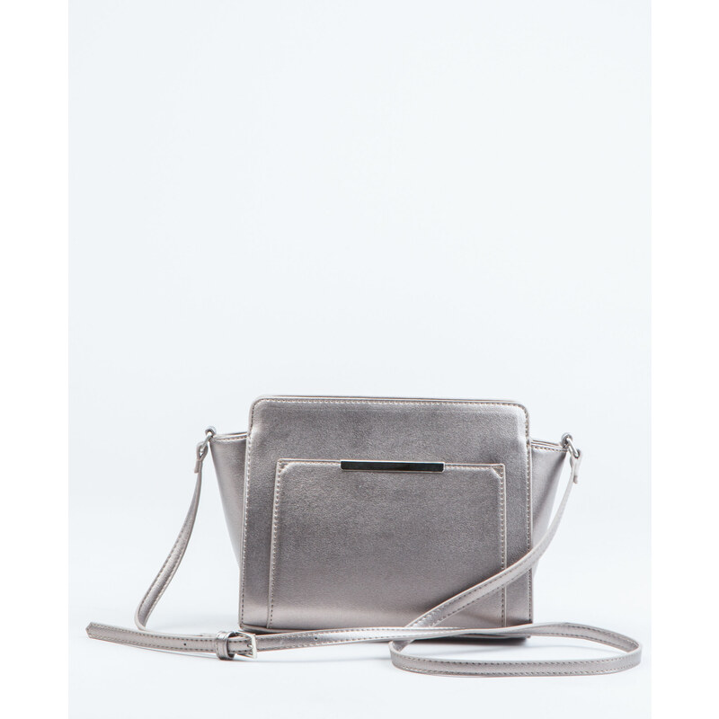 Boxy-Tasche mit Metallic-Touch Kastanienbraun, Größe 00 -Pimkie- Mode für Damen