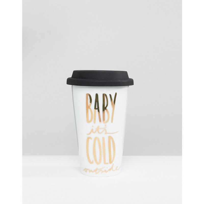 Paperchase - Christmas - Baby It's Cold Outside - Becher für unterwegs - Mehrfarbig