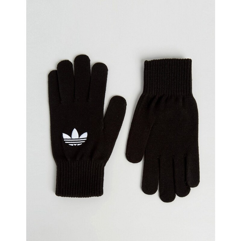 adidas Originals - Schwarze Handschuhe mit Trefoil, AY9338 - Schwarz