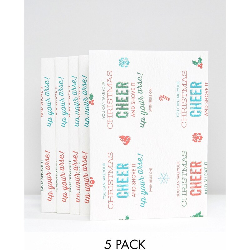 Gifts Brainbox - Candy Christmas Cheer - Geschenkpapier mit 5 Bögen - Mehrfarbig