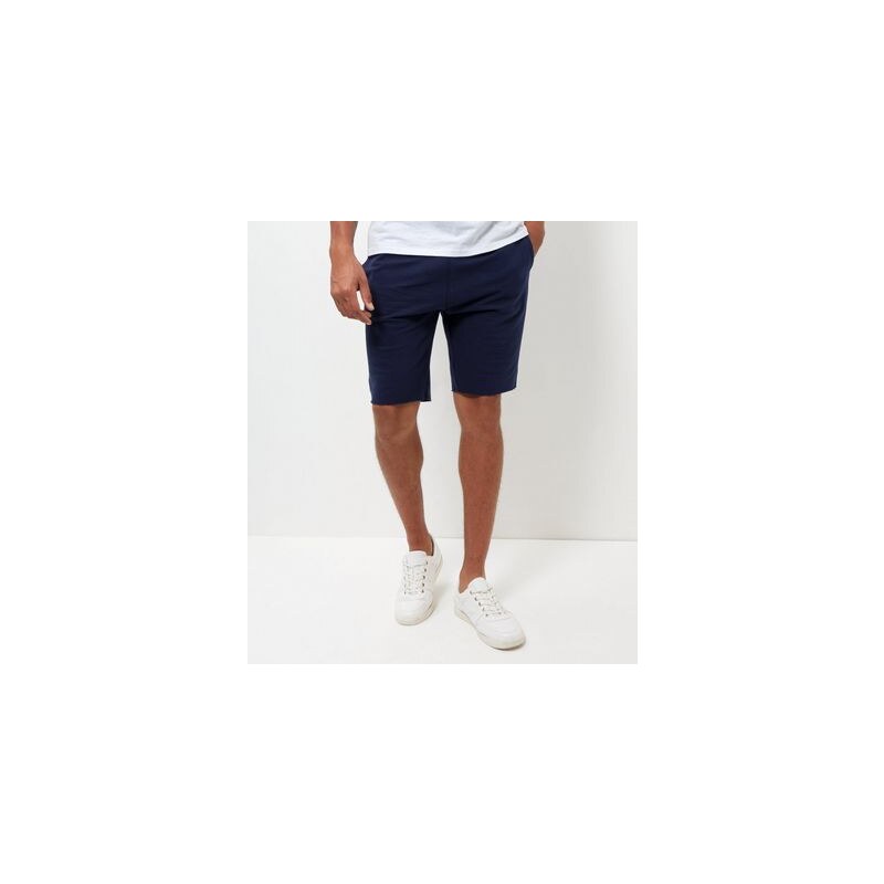 New Look Marineblaue Pikee-Shorts