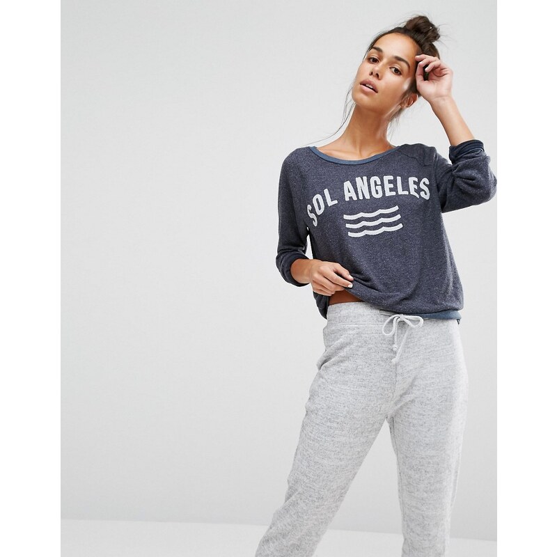 Sol Angeles - Sweatshirt mit Logo - Marineblau