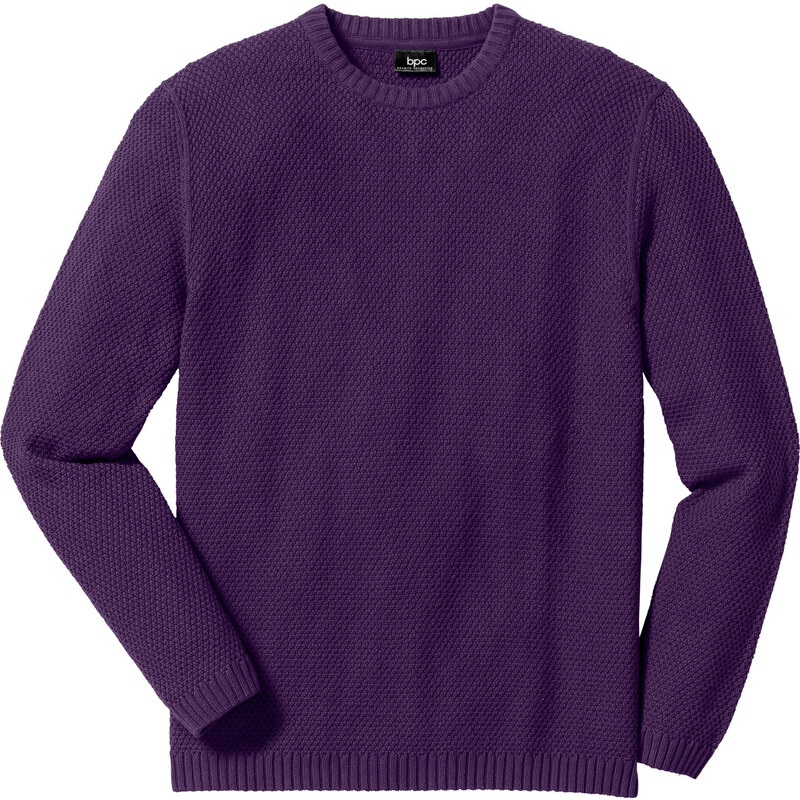 bpc bonprix collection Pullover Regular Fit langarm in lila für Herren von bonprix