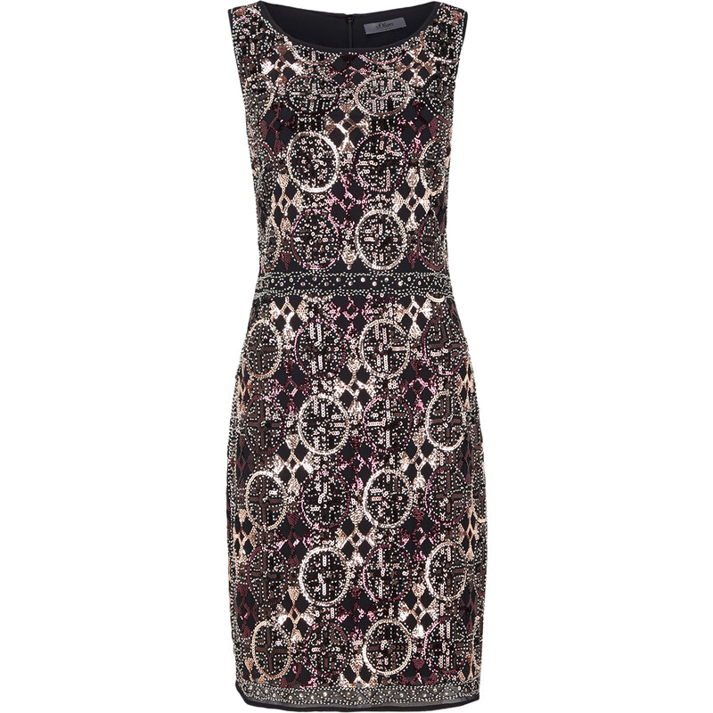 s.Oliver Premium Kleid mit Pailletten-Muster