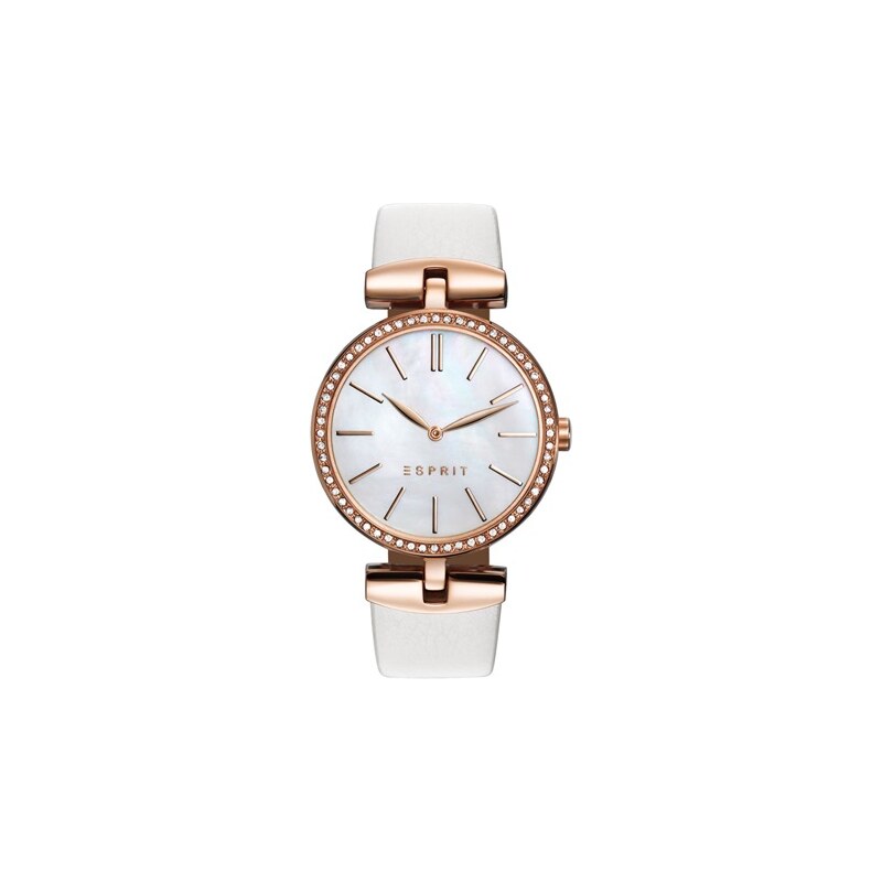 Esprit Uhr Damen Leder weiß roségold ES109112002