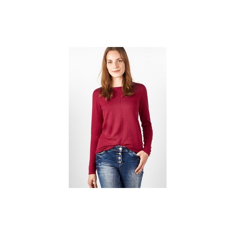 CECIL Damen CECIL Basic-Style Pullover Alena rot L (42),M (40),S (38),XL (44),XS (36),XXL (46)