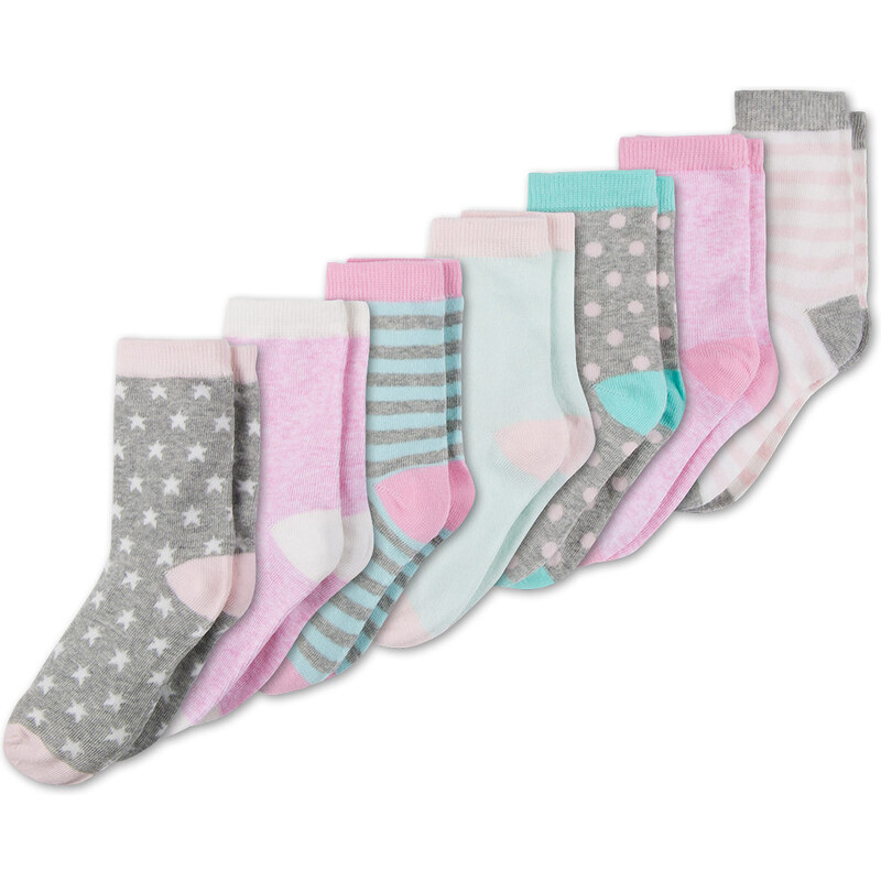 C&A 7 Paar Socken in Grau