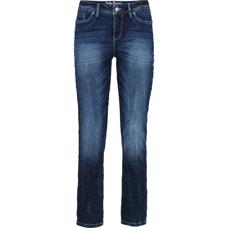 John Baner JEANSWEAR Gecrashte 7/8-Stretch-Jeans Slim in blau für Damen von bonprix