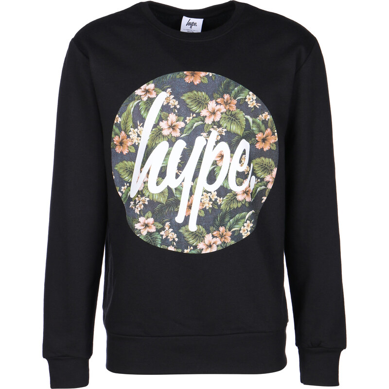 Hype Flower Circle Sweater black
