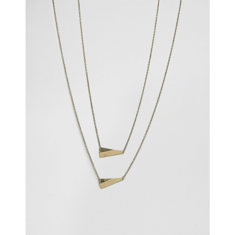 ASOS - Goldene Halskette mit Pfeil - Gold
