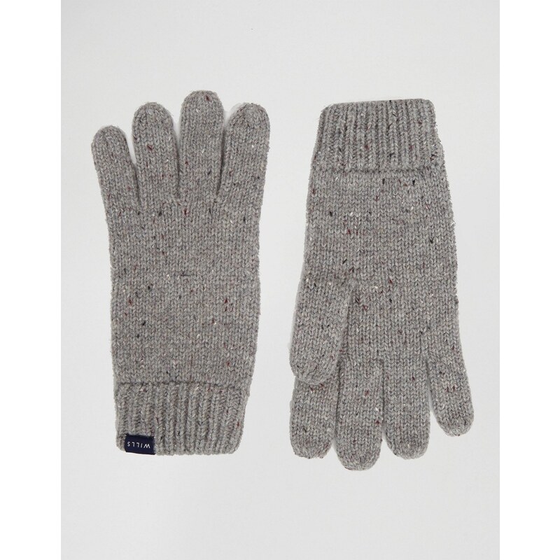 Jack Wills - Graue Handschuhe aus Lammwolle - Grau