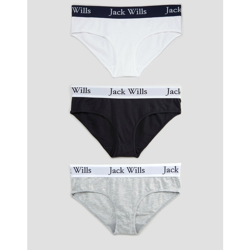 Jack Wills - Wilden - Bikinihosen im 3er-Set - Mehrfarbig