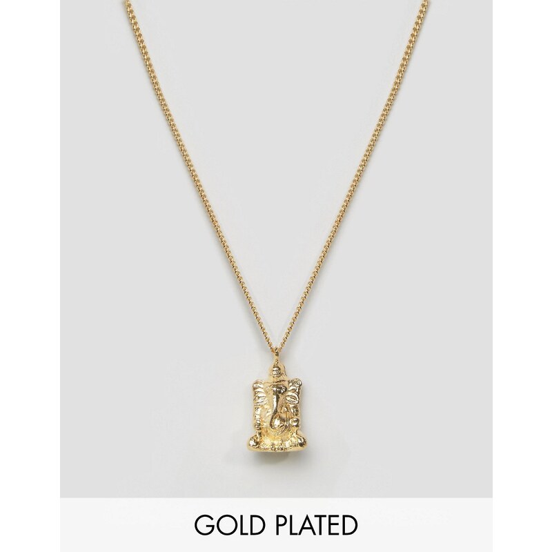Love Bullets Lovebullets - Halskette mit Ganesha-Anhänger in Gold - Gold