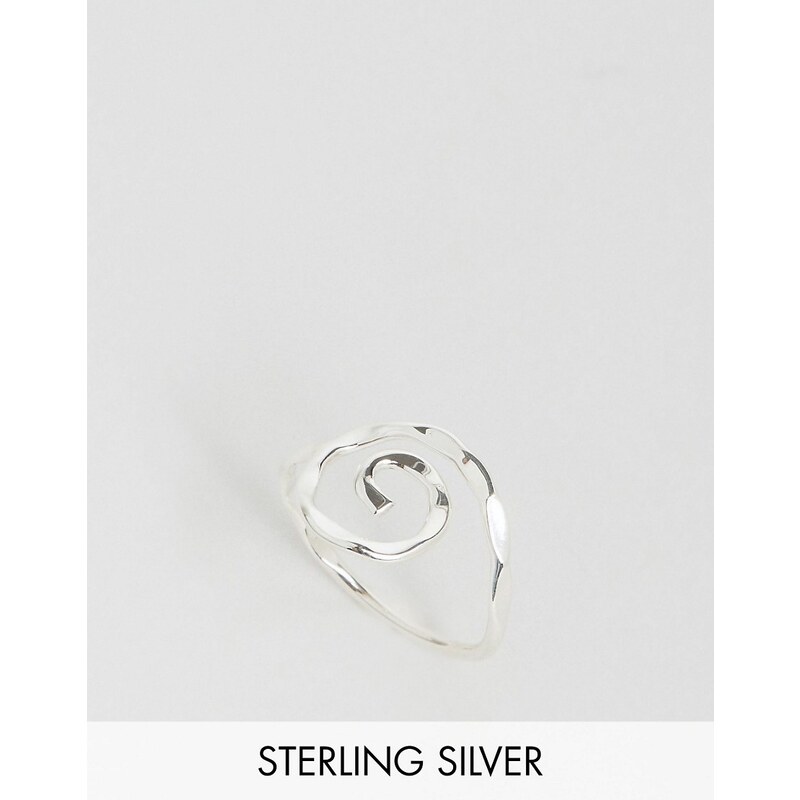 Kingsley Ryan - Spiralförmiger Ring aus Sterlingsilber - Silber