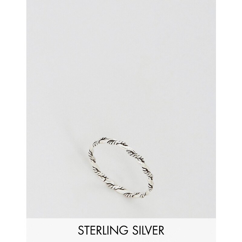 Kingsley Ryan - Ring aus Sterlingsilber mit gedrehtem Design - Silber