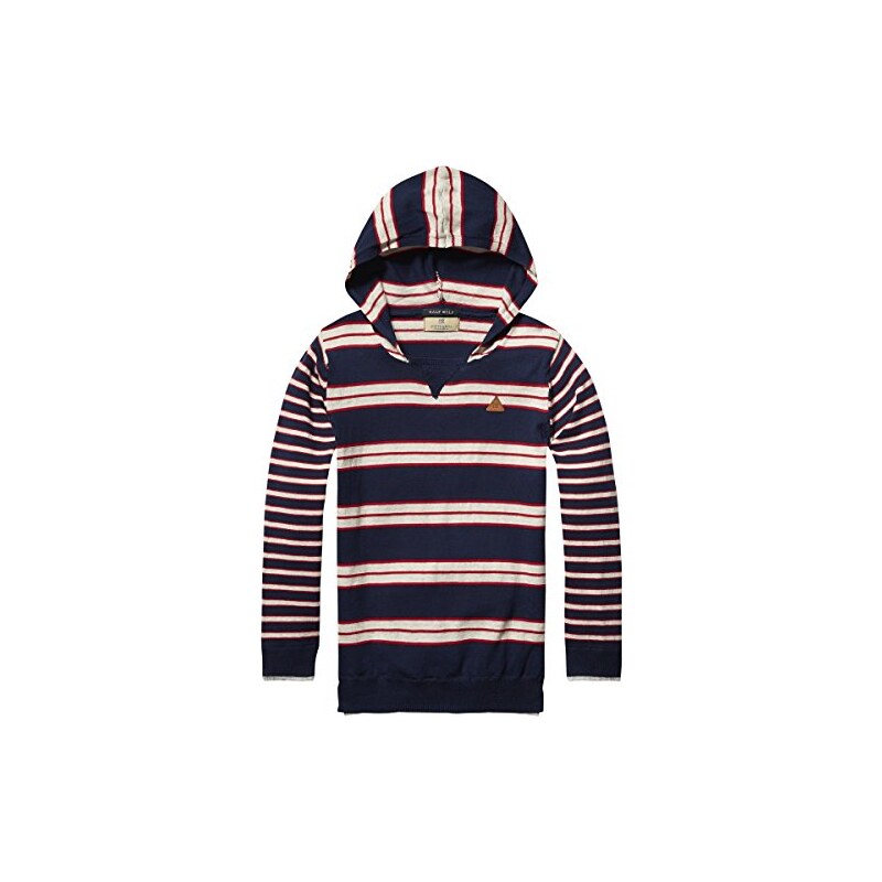 Scotch & Soda Shrunk Jungen Pullover Hooded Pull with Double Layered Cuffs