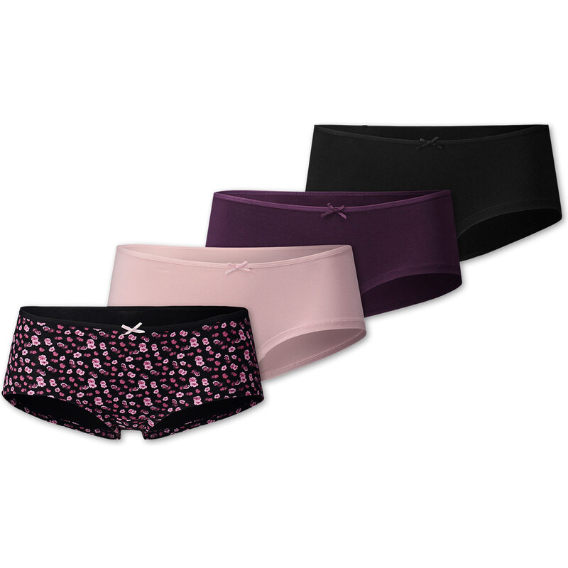 C&A Hipster - 4 Pack in Schwarz / Rosa