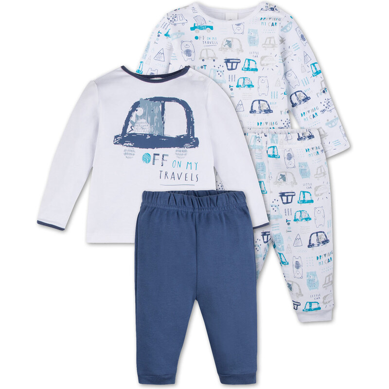 C&A Baby 2er Pack Baby-Pyjamas aus Bio-Baumwolle in weiß