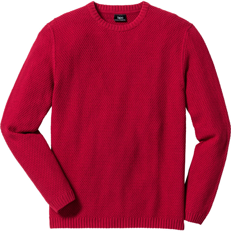 bpc bonprix collection Pullover Regular Fit langarm in rot für Herren von bonprix