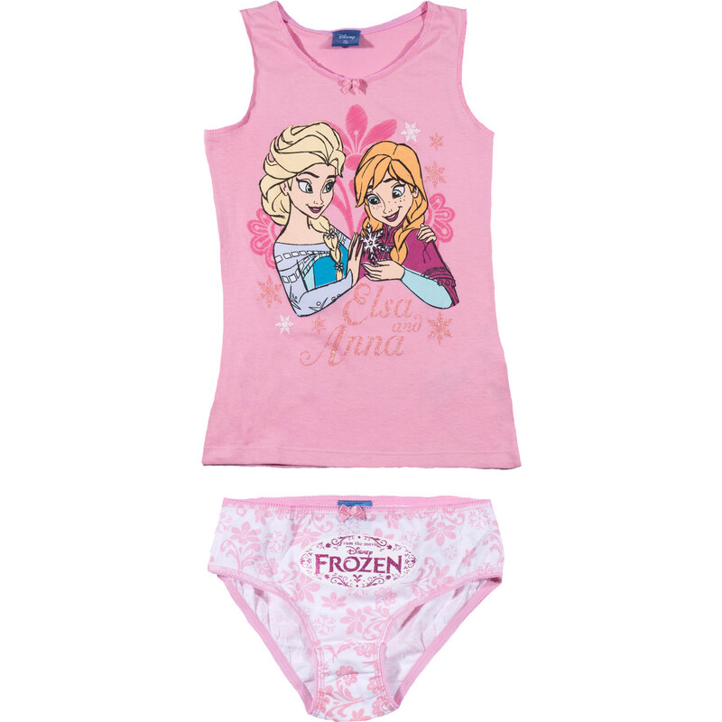 Disney Die Eiskönigin Unterwäsche-Set 2tlg rosa in Größe 4 für Mädchen aus 100% Baumwolle