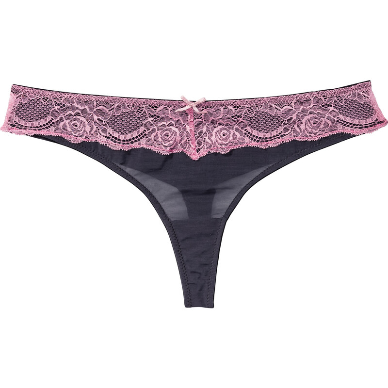 BODYFLIRT String-Panty in grau für Damen von bonprix