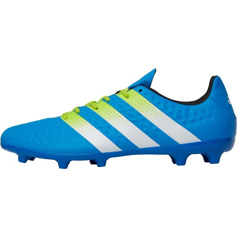 adidas Mens ACE 16.3 FG/AG Football Boots Shock Blue/Semi Solar Slime/White