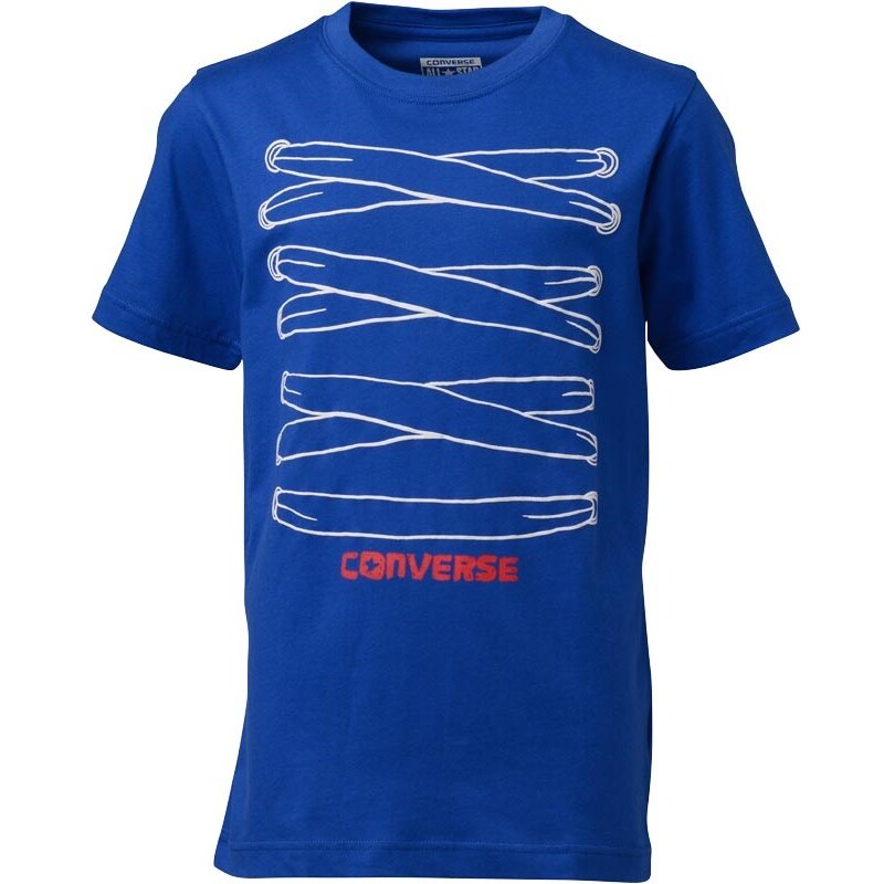 Converse Junior All Laced Up T-Shirt Blue