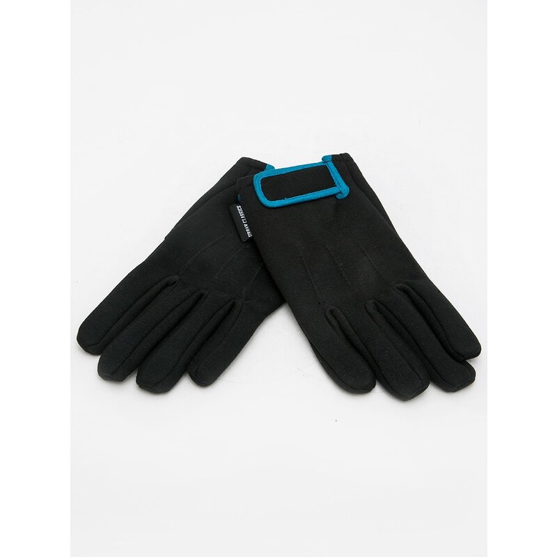 Urban Classics 2-tone Sweat Gloves Black Turquoise TB322