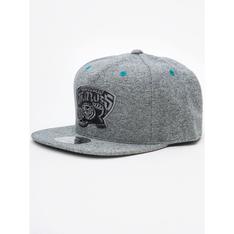 Mitchell & Ness Vancouver Grizzlies NBA Broad Street High Crown Fitted Grey Heather