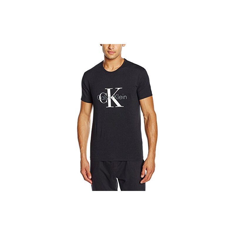 Calvin Klein underwear Herren T-Shirt S/S Crew Neck, Schwarz (Black 001), Large
