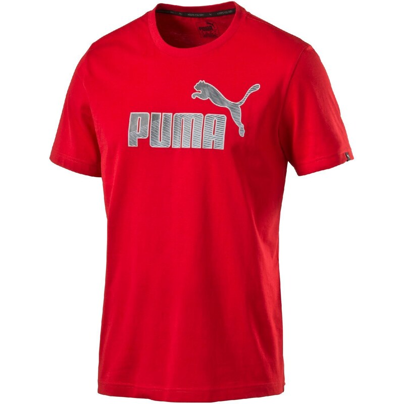 Puma Hero Logo Tee - T-Shirt - rot