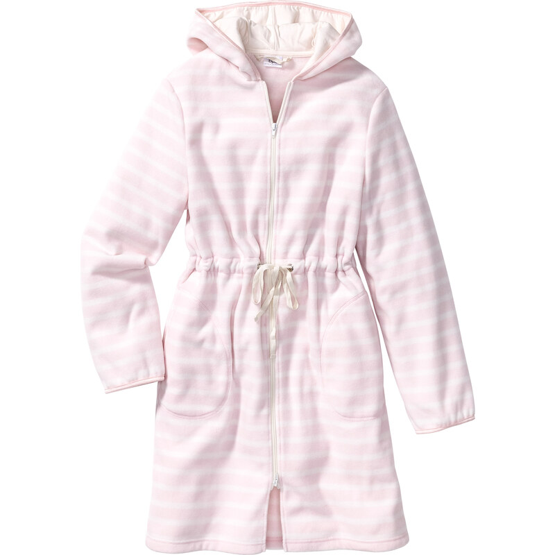 bpc bonprix collection Fleece-Bademantel langarm in rosa für Damen von bonprix